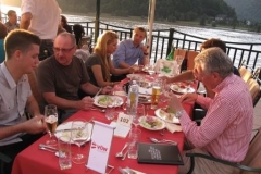 Sommermeeting Schlögen 2012 Abendessen
